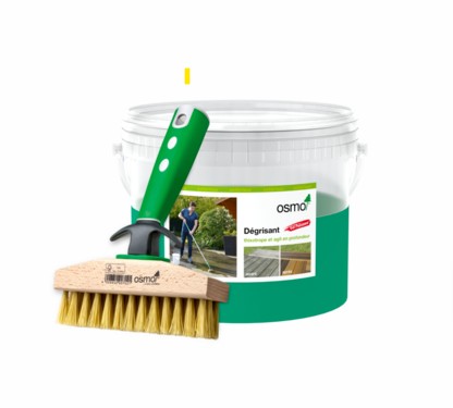 photo d'un pot de gel dégrisant pour bois format 2.5 litres de la marque OSMO
