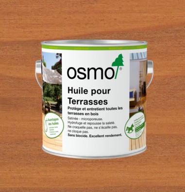 photo d'un pot en métal contenant de l'huile pour terrasse de la marque OSMO
